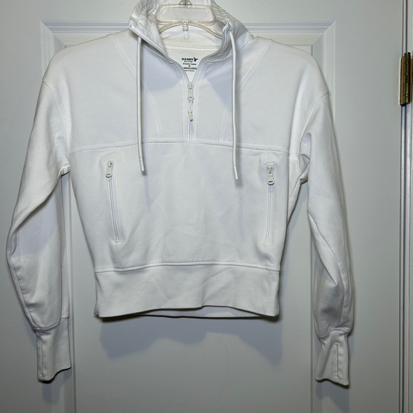 Old Navy Tops - Old Navy White Hoodie Sweatshirt